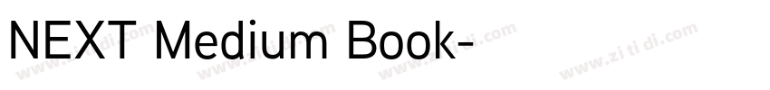 NEXT Medium Book字体转换